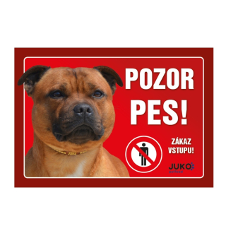 Cedule na vrata Stafordširský bulteriér