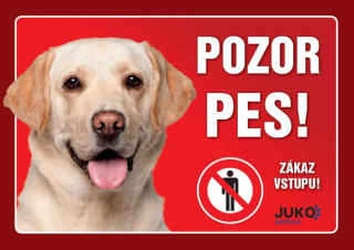 Cedule na vrata Labrador zlatý