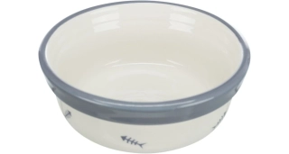 Keramická miska s rozšířeným okrajem, 0,3 l/ø 12 cm, šedá 
