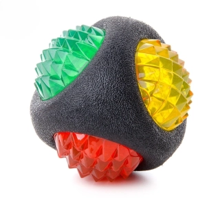 Míč blikající LED TPR STRONG 8 cm