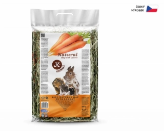 Přírodní seno s mrkví, 0,5 kg, krmivo pro hlodavce a králíky