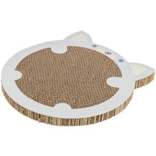 Karton škrabací "křeček", catnip, 31 x 2,5 x 32,5 cm, šedá