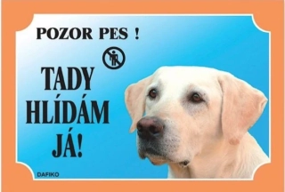 Cedule na vrata Labradorský retriever světlý