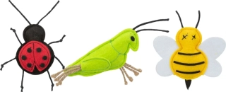Hračka pro kočky filcová - Hmyzáček 11 cm ( 1 ks )