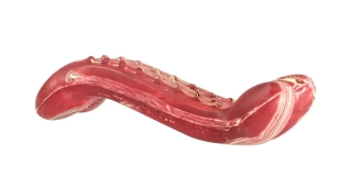 Hračka - Antibakteriální dentální kost s vůní slaniny 11 cm