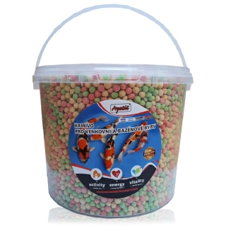 Krmivo pro venkovní a bazénové ryby,kbelík 650g-kuličky