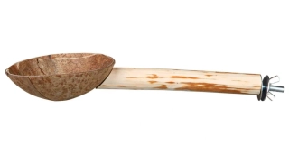 Bidýlko dřevěné s kokosovou miskou 25cm/18mm