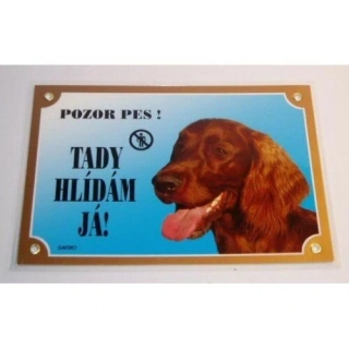 Cedule na vrata Irský setr