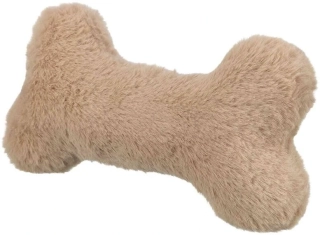 Hračka pro psy se zvukem - plyšová kost 24 cm