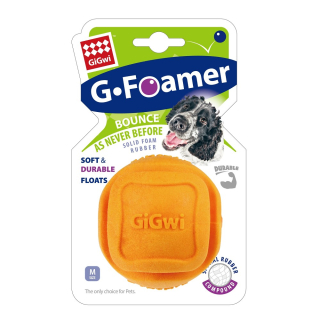 Míček z tvrzené pěny oranžový - GiGwi Foamer Ball