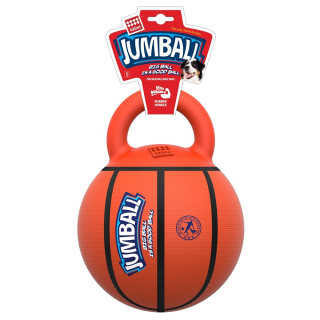 Hračka - Basketball míč s rukojetí oranžový, 20cm