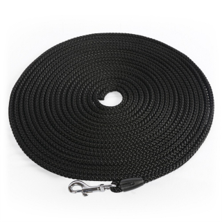 Vodítko stopovací kulaté nylon 10 m - černá