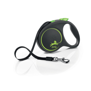 Flexi Black Design L pásek 5m/50kg zelená