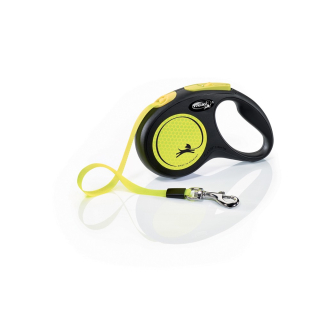 Flexi New Neon S pásek 5m/15kg žlutá