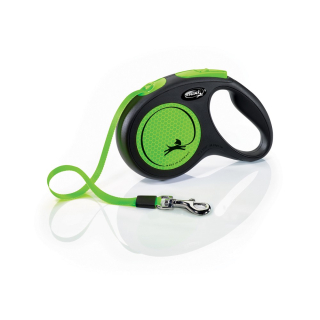 Flexi New Neon M pásek 5m/25kg zelená