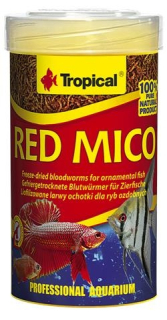 Tropical Red Mico - lyofilizované očištěné larvy pakomárovitých (exp. 4/25) poslední 3 ks